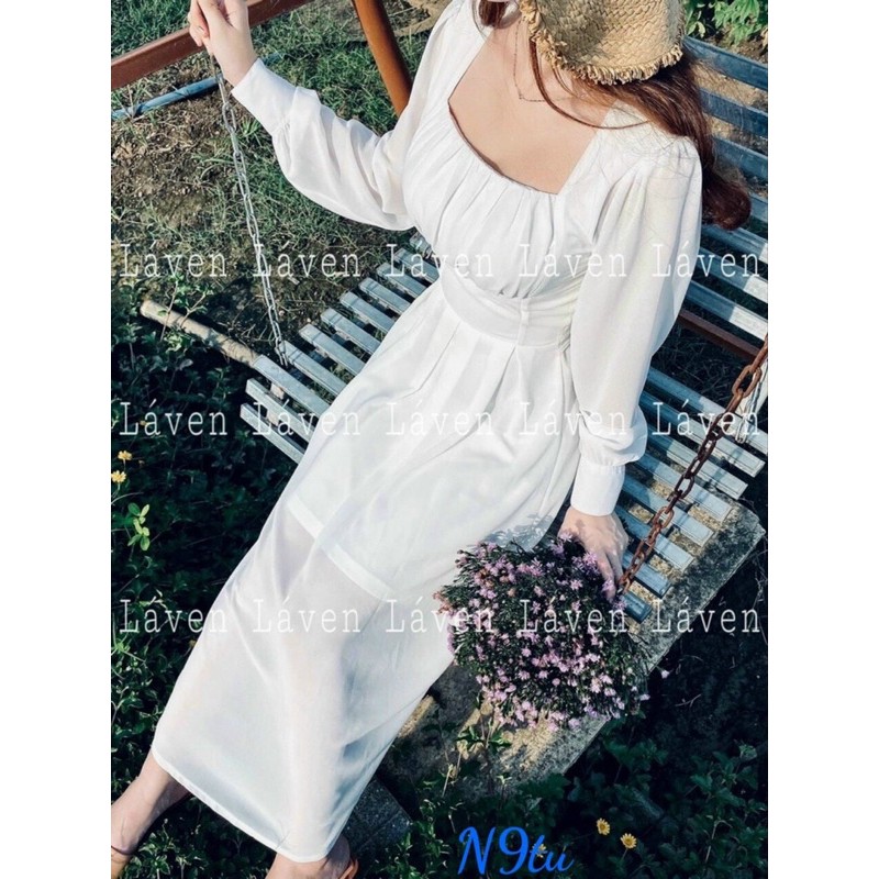 Đầm maxi đi biển , Đầm maxi tay dài xoè vol 2 lớp cao cấp | BigBuy360 - bigbuy360.vn