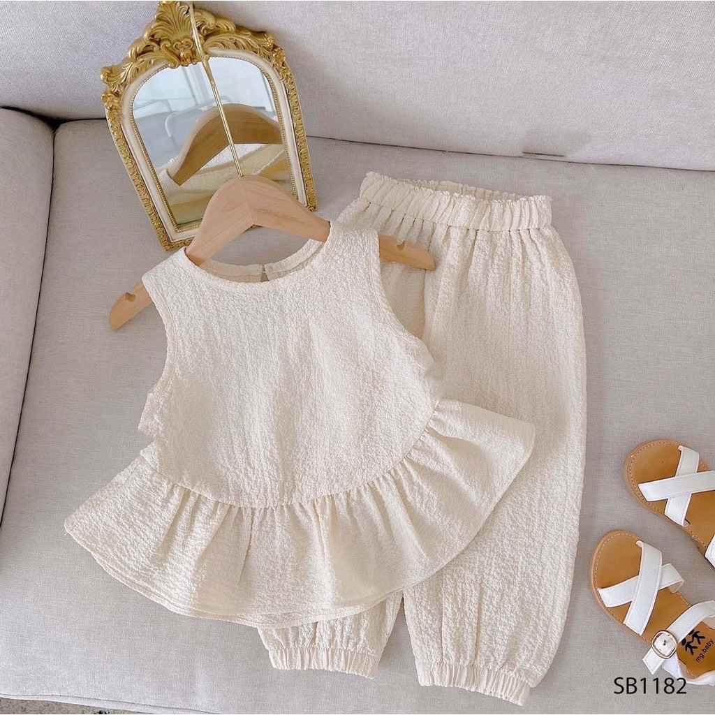 SET42 - Bộ bé gái, set đồ bé gái chất xốp mềm cho bé từ 8-18kg, Richkid123