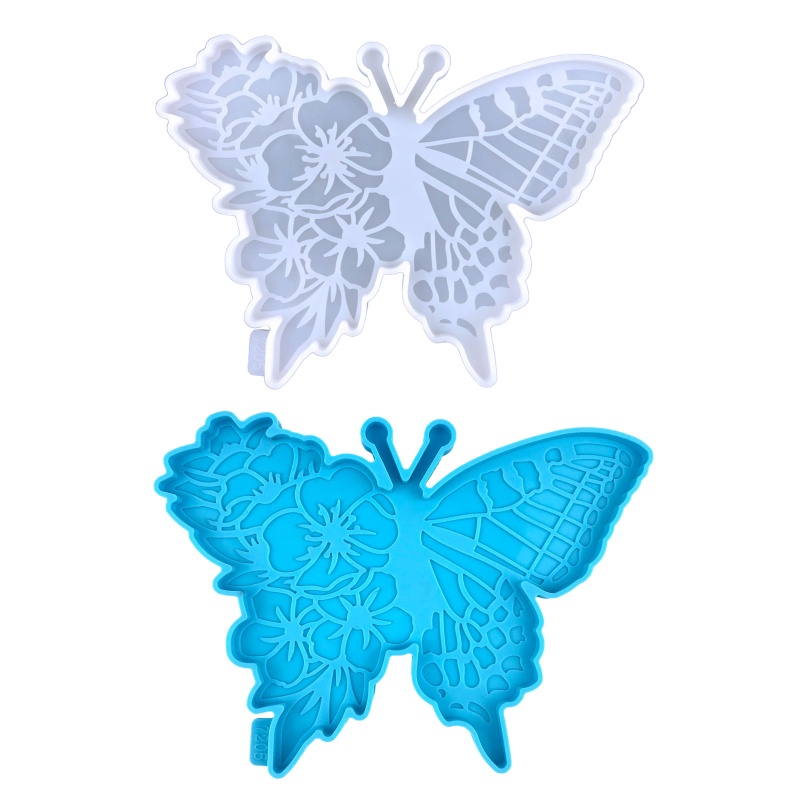 Sa Khuôn Silicone Làm Đế Lót Ly Hình Bươm Bướm Diy