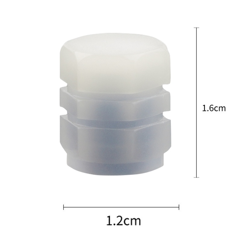 Nắp Van Bánh Xe Hơi Mini Bằng Nhựa ABS Phát Sáng Màu Xanh Dương