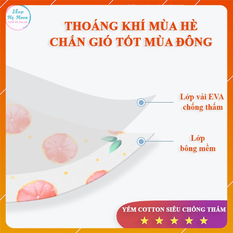 Yếm vải Cotton Cho Bé Siêu Chống Thấm - Cực Nhẹ - Cực Thoáng Mát