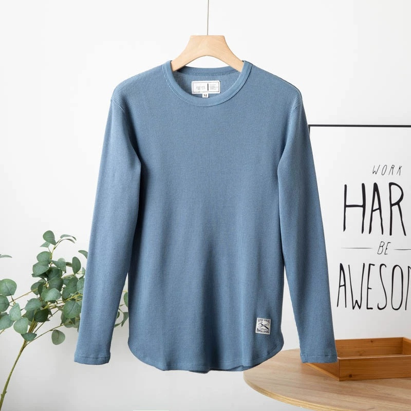 Áo SWEATER nam,Áo Phông Nam Cổ Tròn Dài Tay Chất Cotton Tổ Ong