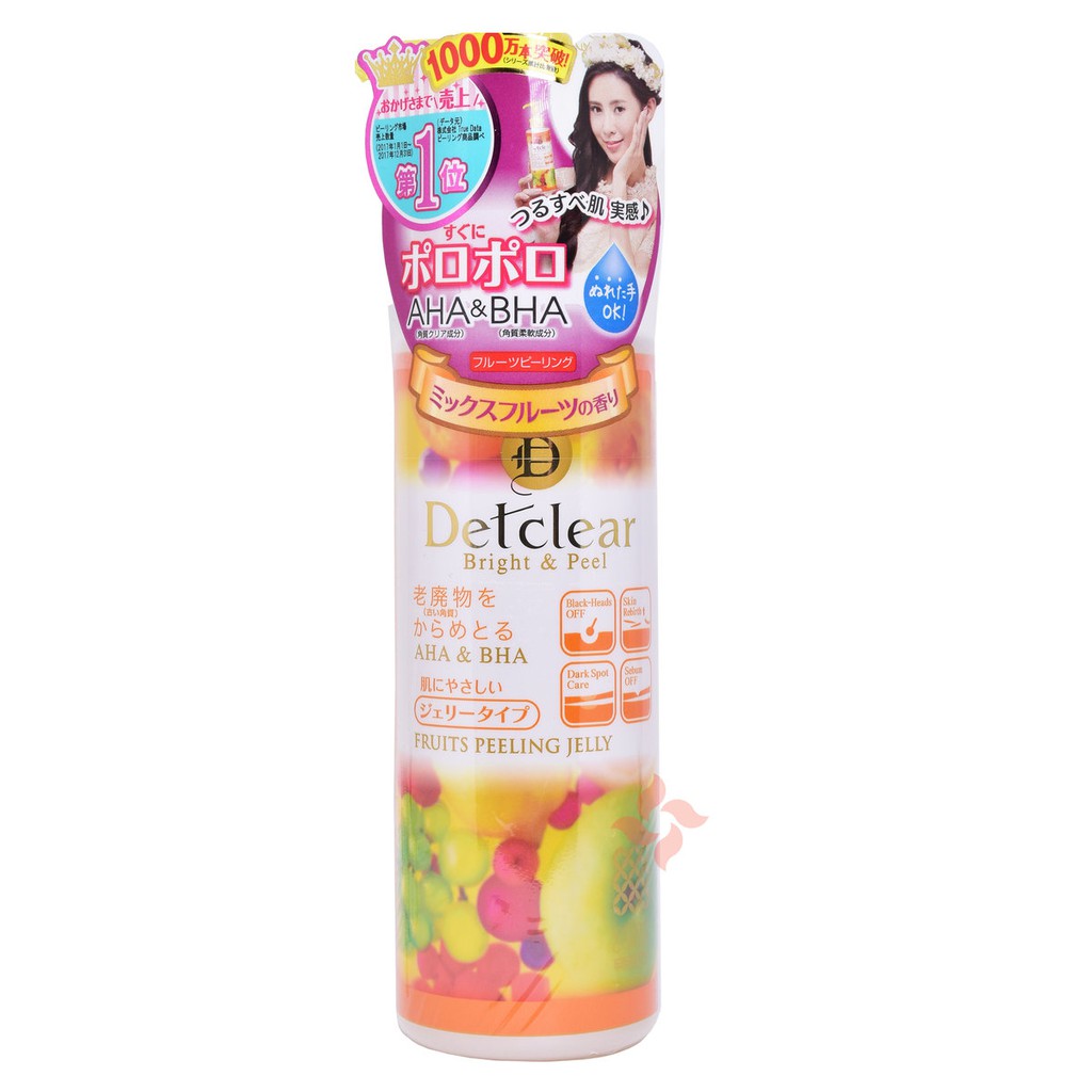 Gel tẩy tế bào chết Detclear MEISHOKU (hương trái cây) 180ml