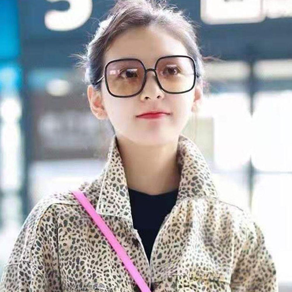 Kính Mát Gọng Vuông Lớn Phong Cách Vintage Thời Trang Cho Nữ