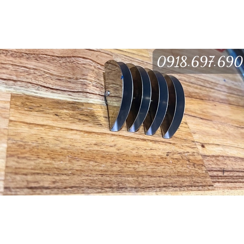 Bộ 4 bánh xe inox mặt trăng cao cấp tủ lùa kính 3/5mm