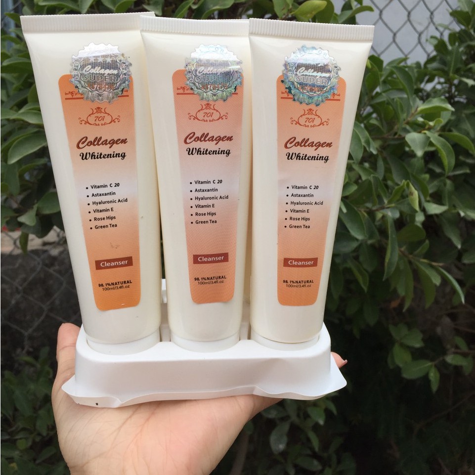 Sữa rửa mặt collagen whitening 701
