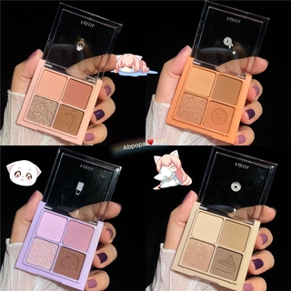 Bảng Phấn Trang Điểm Mắt Gồm 4 Màu Tiện Dụng Thương Hiệu Faiccia