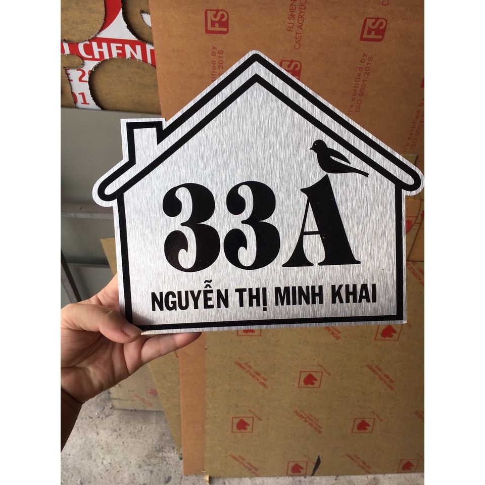 Bảng số nhà đẹp, lạ, độc, chắc siêu bền dày giá rẻ hàng nhà làm giá rẻ mà tốt