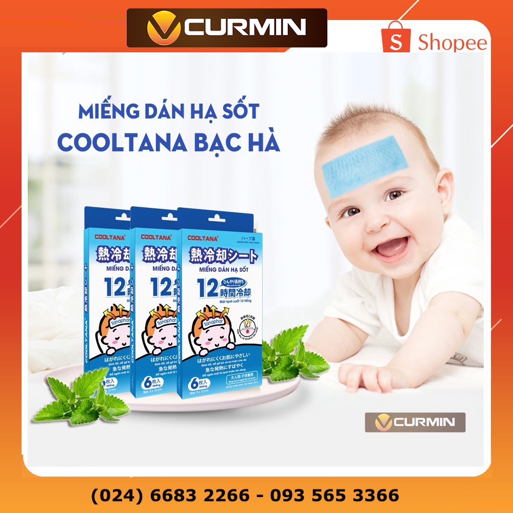 Miếng Dán Hạ Sốt cho bé Cooltana - Japan technology, dịu ngay cơn sốt của bé