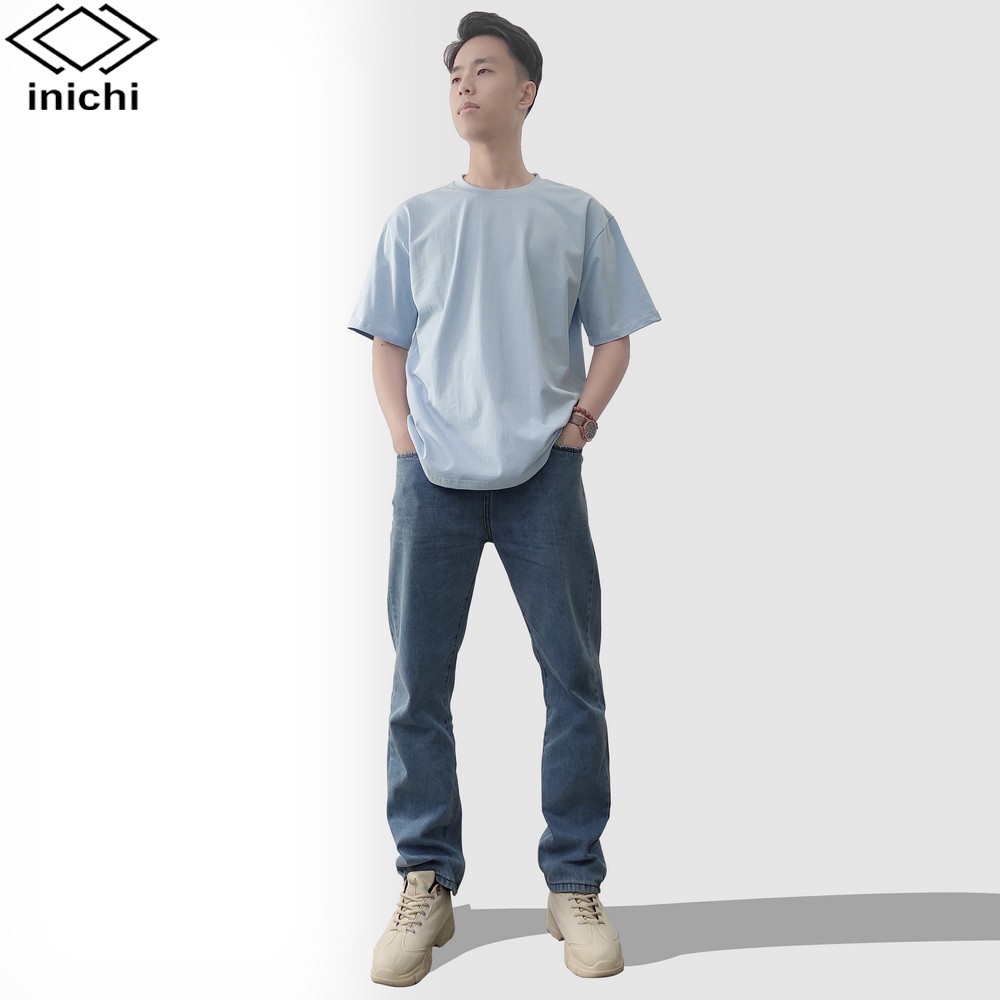 Áo thun unisex trơn INICHI đơn giản 4 màu I03