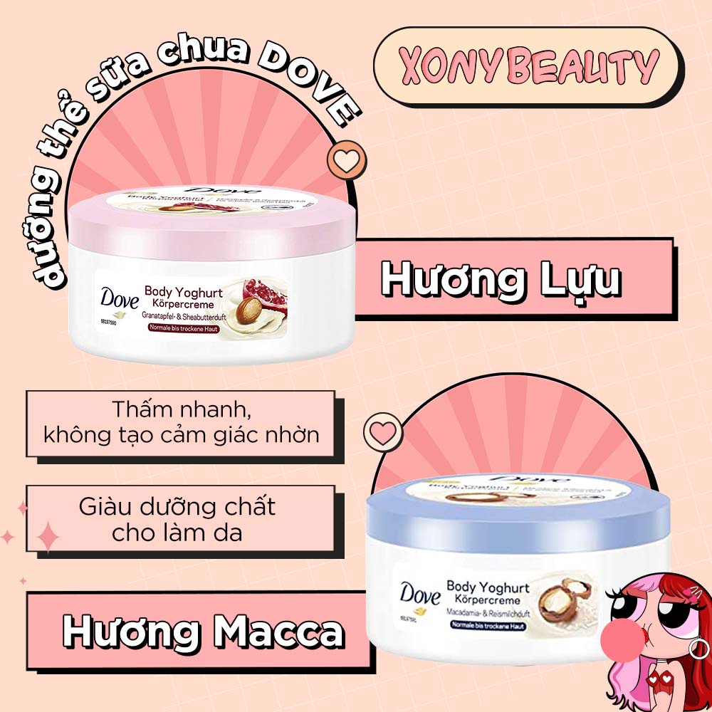 Kem dưỡng thể sữa chua DOVE YOGHURT ĐỨC 250ml
