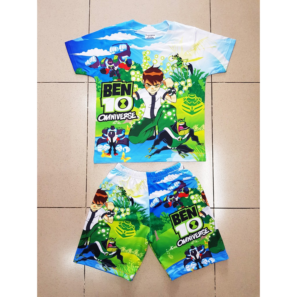 Bộ thun cotton lạnh Thái mát rượi in Ben 10