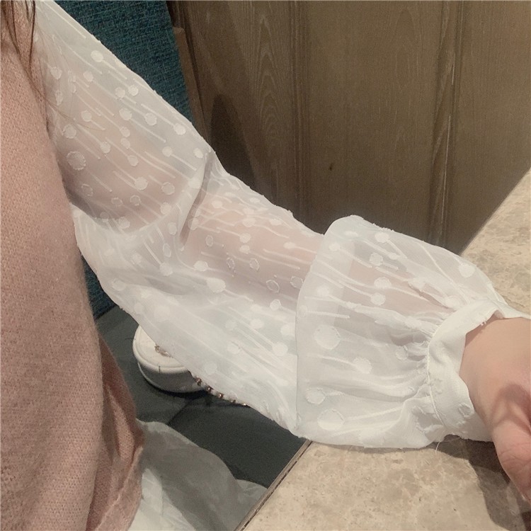 [Sẵn] VD5_Váy voan trắng dài dáng xoè bánh bèo tay dài ulzzang Hàn quốc | BigBuy360 - bigbuy360.vn