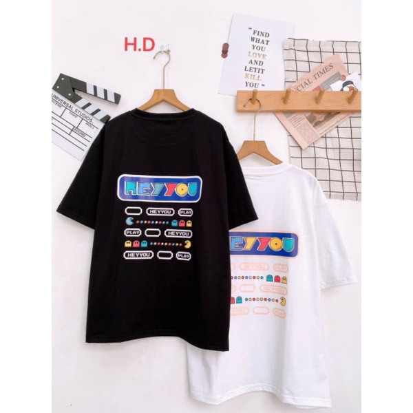 Áo thun Hey YOU Tay Lỡ Dáng Rộng Việt NamUnisex chất cotton mịn mềm 1 màu Đen duy nhất (Cotton loại 1) Trend 2022