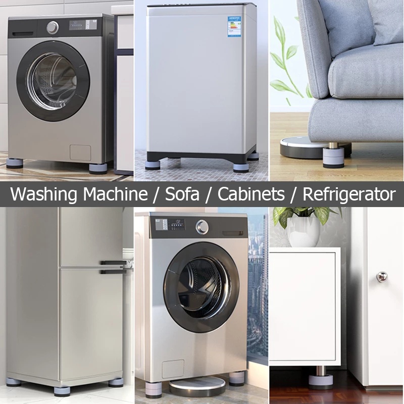 [Hàng mới về] Miếng Đệm Chân Máy Giặt Chống Sốc Chống Trượt Thiết Kế Tiện Dụng