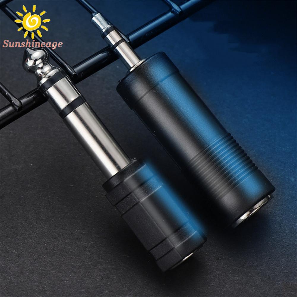 SUNAGE- ~3.5mm 6.35mm Stereo Headphone Audio Adaptor Microphone Connector Converter【SUNAGE-HOT Fashion】