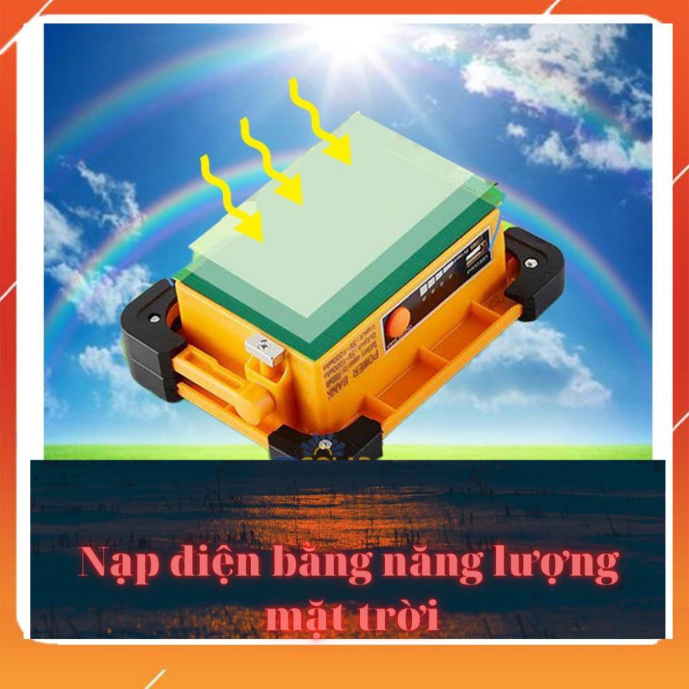 Đèn Năng Lượng Mặt Trời , Đèn Đa Năng Xách Tay Năng Lượng Mặt Trời 60W , TÍCH HỢP Sạc Pin Cho Điện Thoại ABM Solar