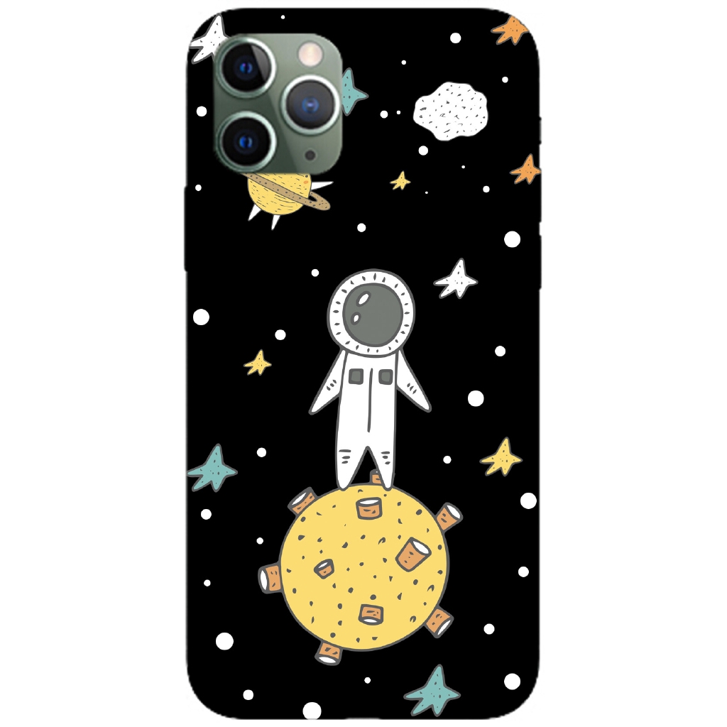 【Ready Stock】iPhone 5 SE 5S 6 6S 7 8 Plus X XS Silicone Soft TPU Case Cartoon Space Astronaut Back Cover Shockproof Casing