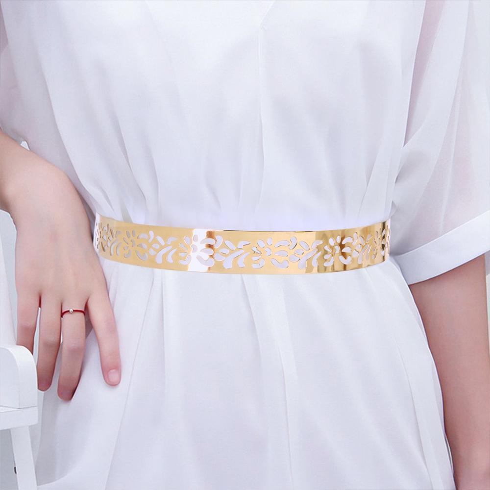 Thắt Lưng Bản Rộng Bằng Kim Loại Điều Chỉnh Được Thời Trang