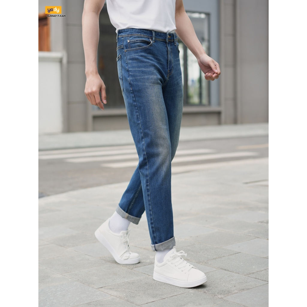 Quần jean slimfit nam YODY màu xanh - Quần bò nam trẻ trung năng động QJM4013