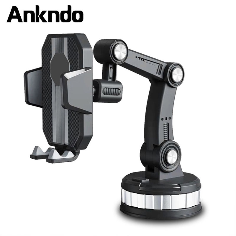 Giá đỡ điện thoại Ankndo có giác hút chân không điều chỉnh được 360° cho xe hơi