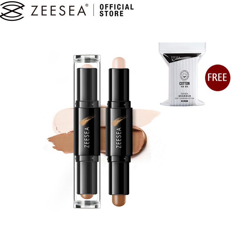 ZEESEA Highlighter Shading Contouring Stick Makeup Contour Rod Concealer Brightening Face-lifting 2 in 1 | BigBuy360 - bigbuy360.vn