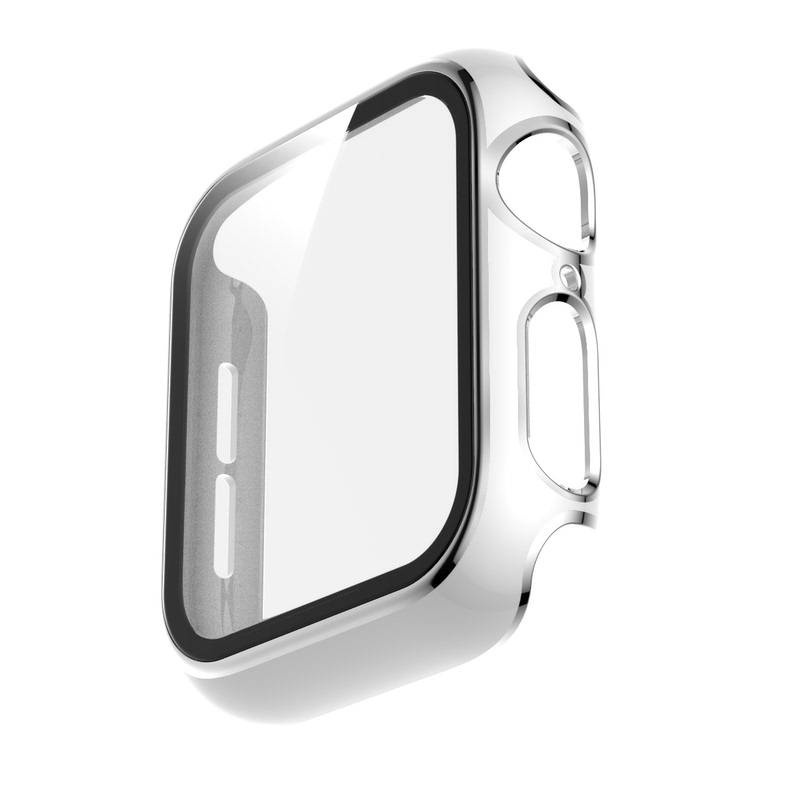 Vỏ bọc bảo vệ mặt đồng hồ có kính cường lực nhiều màu thích hợp cho Apple iWatch 6 5 4 3 2 SE T500 38mm 40mm 42mm 44mm