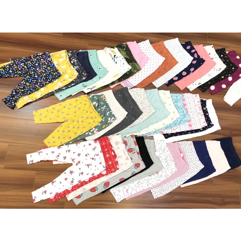 Set 5 quần legging bé gái xuất dư