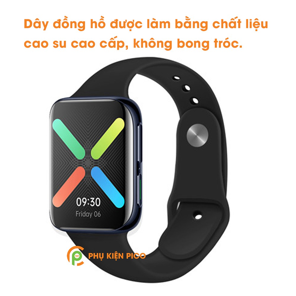 Dây đồng hồ Oppo Watch 41mm 46mm dây cao su đồng hồ siêu mềm nhiều màu