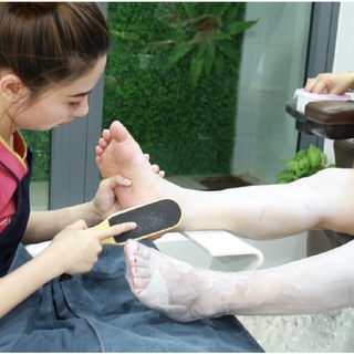 chà gót chân cán gỗ
