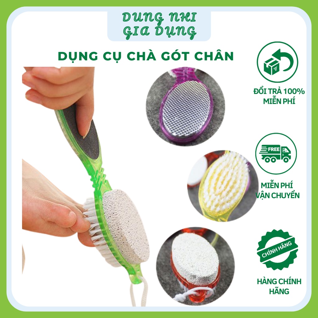 Chà Gót Chân Tẩy Da Chết Bằng Đá Bọt Và Đá Mài Dụng Cụ Chà Gót Chân Đa Năng Siêu Tiện Lợi