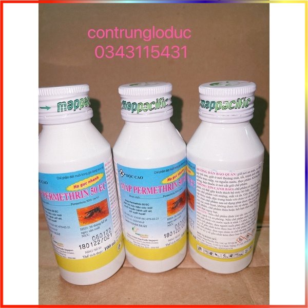 Thuốc diệt côn trùng PERMETHRIN 50EC lọ 100ml