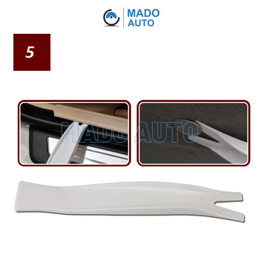 Bộ thanh nạy nhựa cao cấp HAMEI chính hãng 6 chi tiết cậy chốt nở nhựa nội thất xe ô tô MADO HA-S06