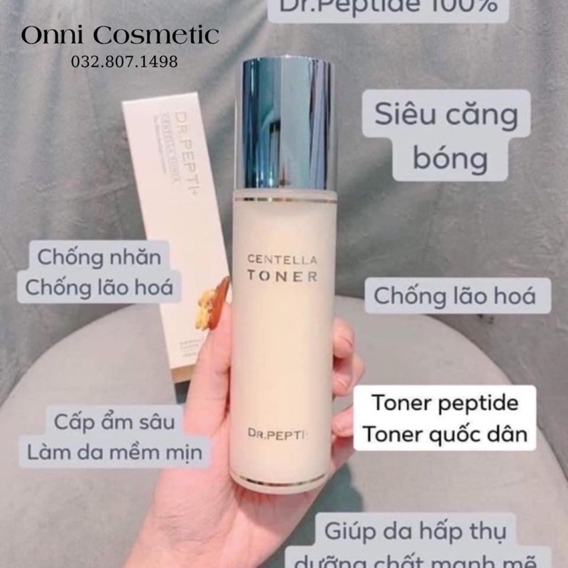 Nước Hoa Hồng Dr.Pepti Centella Toner 180ml Hàn Quốc