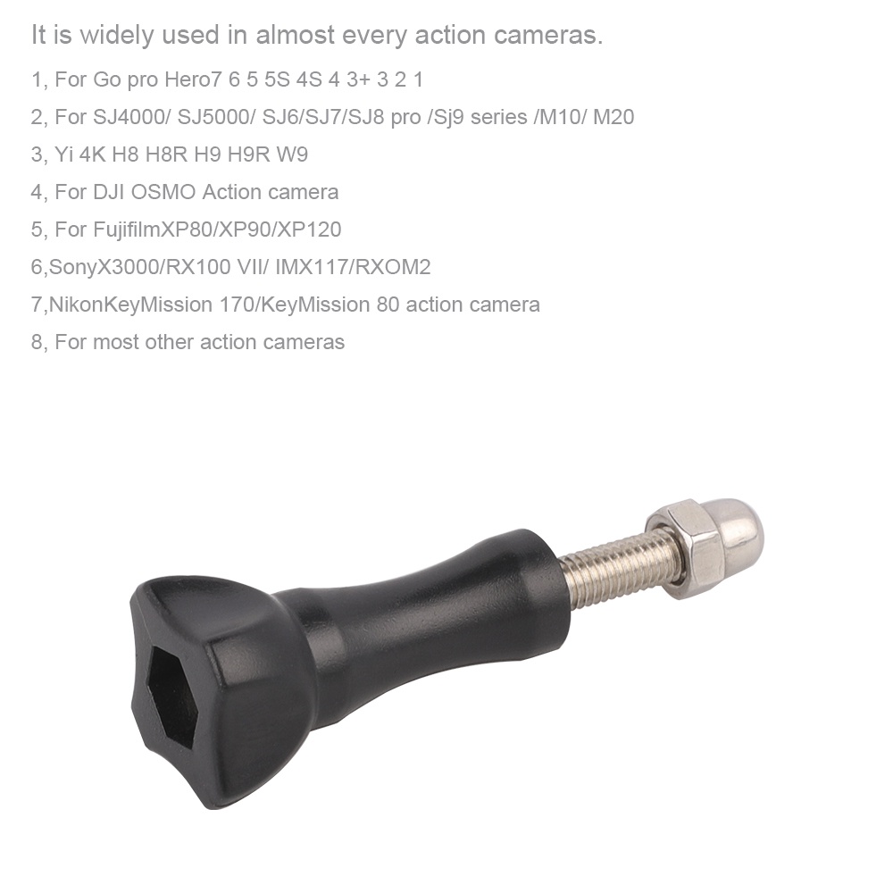 Ốc vít gắn giá đỡ ba chân phù hợp cho camera Gopro 9 8 7 6 5 4 DJI OSMO AKASO