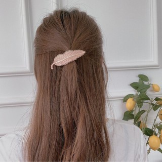 KẸP BẤM/KẸP TÓC HÌNH CHIẾC LÁ