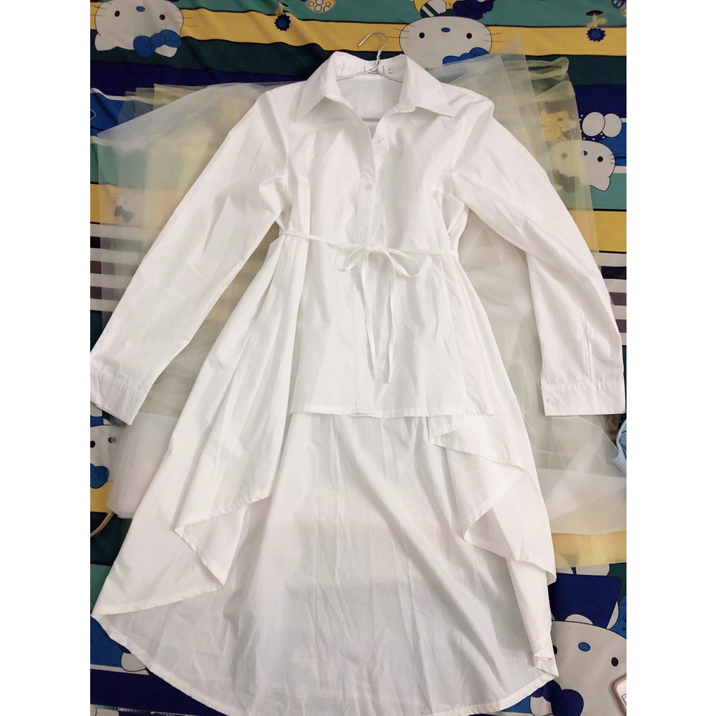 Đầm váy sơ mi có thắt eo tôn dáng Airspace thanh lý