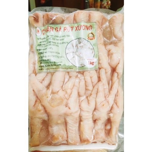 Chân gà rút xương tươi, đóng gói sạch sẽ, chân bự đẹp.Net 6