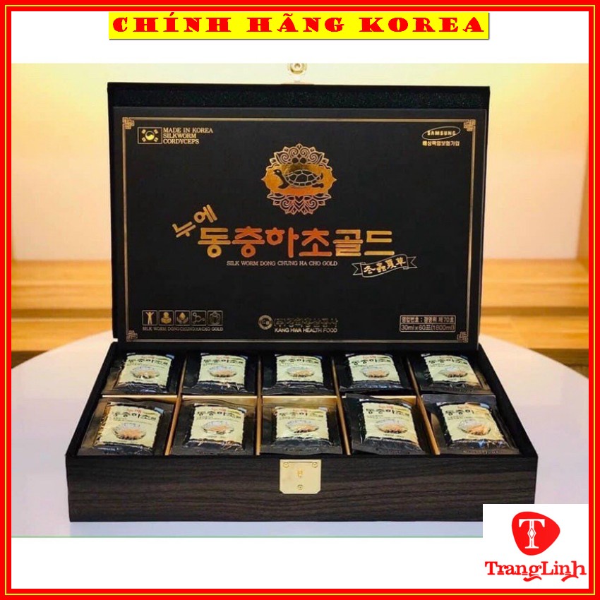 Nước đông trùng hạ thảo hàn quốc Kanghwa - Khóa rùa 60 gói - Tăng đề kháng, thể lực, phòng ung thư - tranglinhkorea