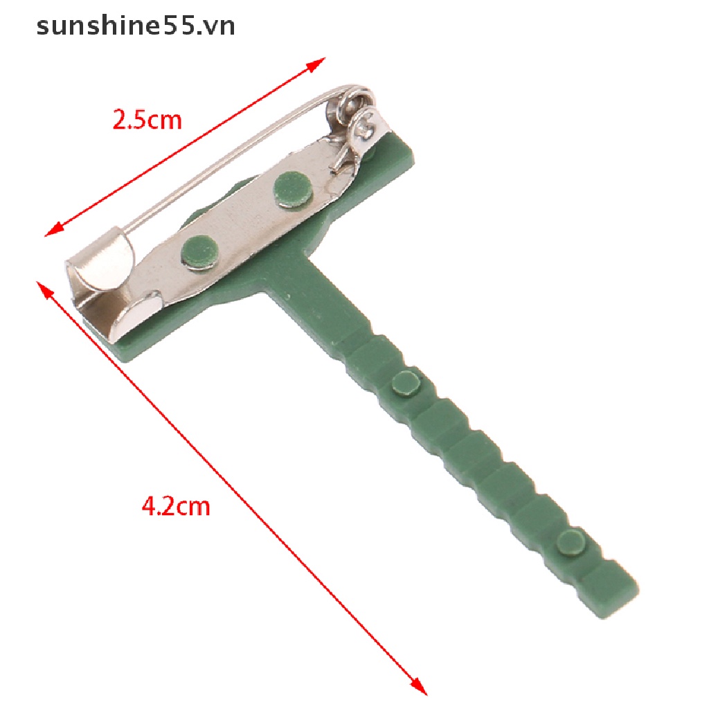 Set 100 Ghim Cài Áo Nhựa Hình Chữ T