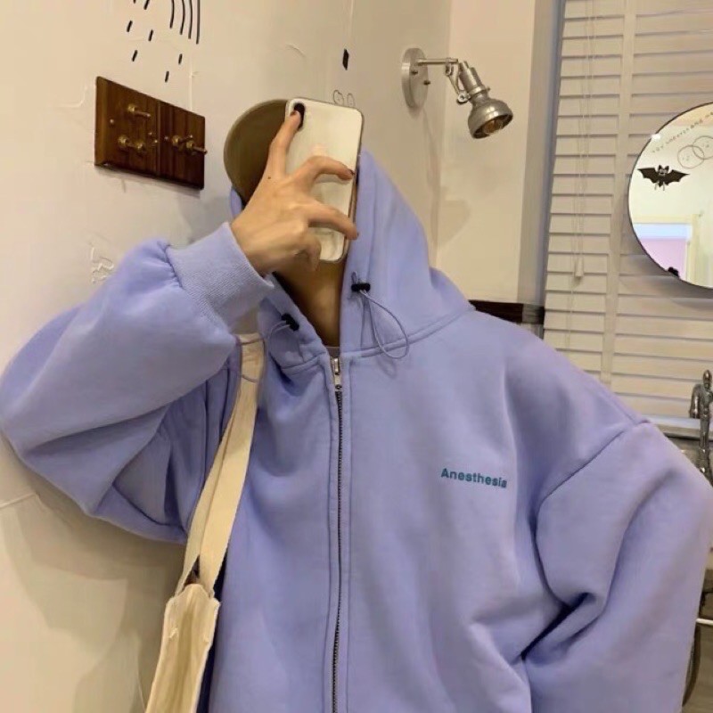 ÁO KHOÁC HOODIE DÂY KÉO ANESSS nam nữ