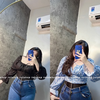 Áo croptop khoét ngực cột 2 kiểu