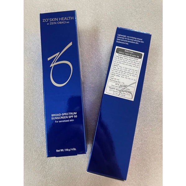 Công ty⭐ Kem Chống Nắng cho da nhạy cảm Broad Spectrum Zo Skin Health 118G