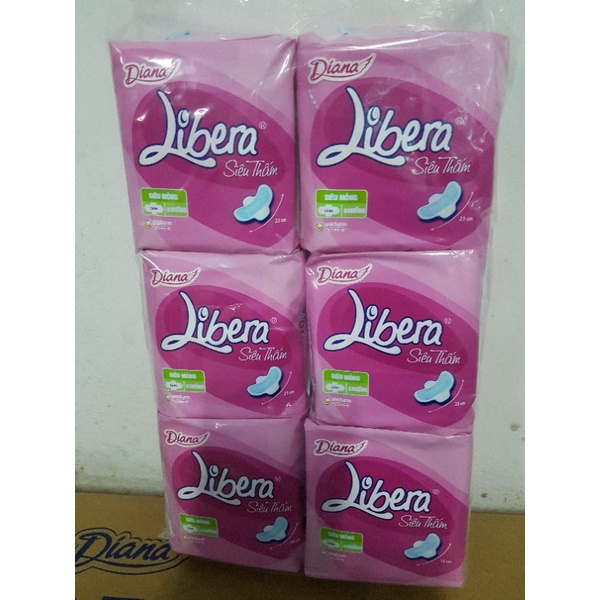Combo 6 gói BVS Libera siêu mỏng cánh