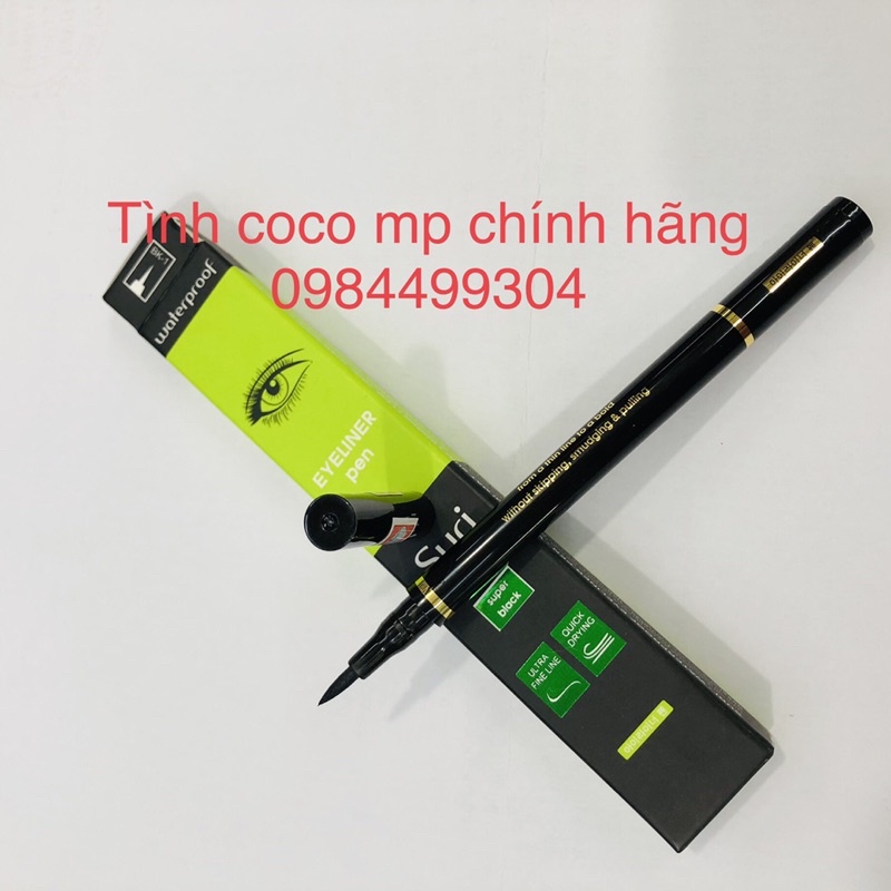 Dạ Kẻ Mắt Nước Suri Waterproof Eyeliner Pen, Siêu Mảnh trang điểm Không Lem, Lâu Trôi, mắt đẹp, mặt đẹp, sắc đẹp