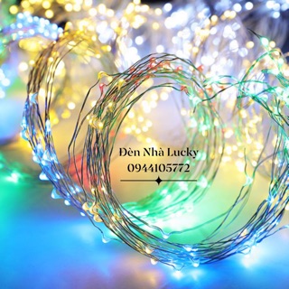 Đèn chùm đom đóm nhiều màu ( chùm fairy light) xài điện Trang trí quán Cafe siêu lung linh