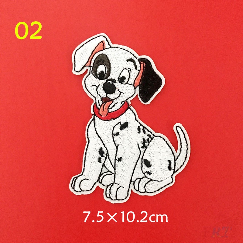 Miếng ủi thêu trang trí quần áo hình 101 chó đốm thiết kế dễ thương