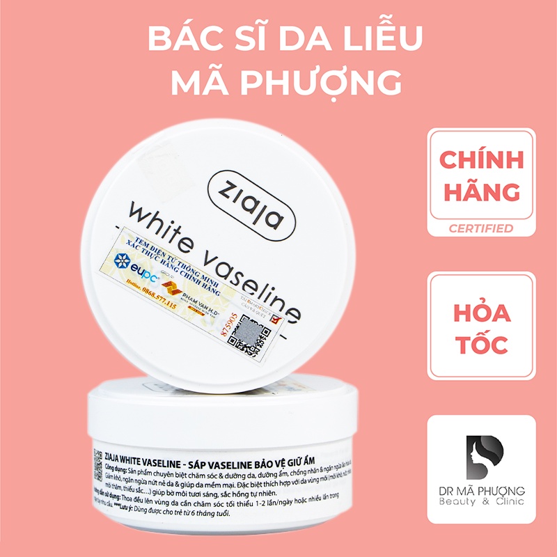 Sáp dưỡng Vaseline Ziaja White (30ml)