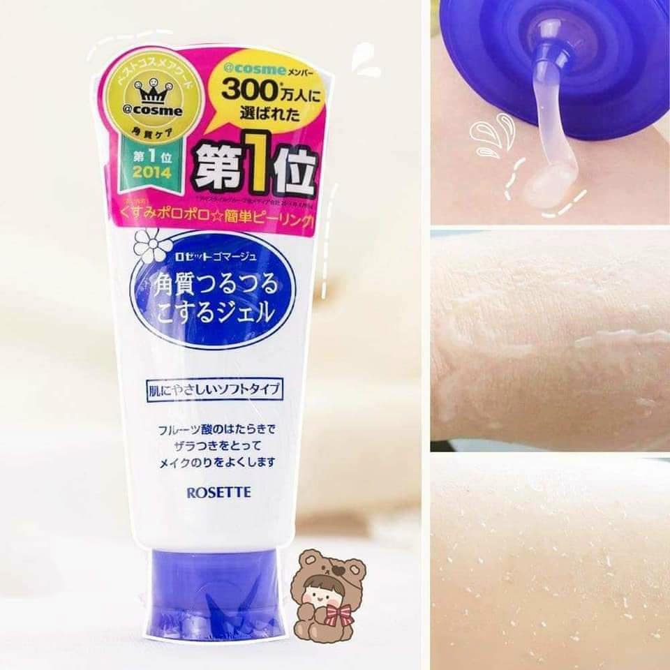 Tẩy da chết FREESHIP Gel tẩy tế bào chết Rosette Peeling Gel Nhật Bản