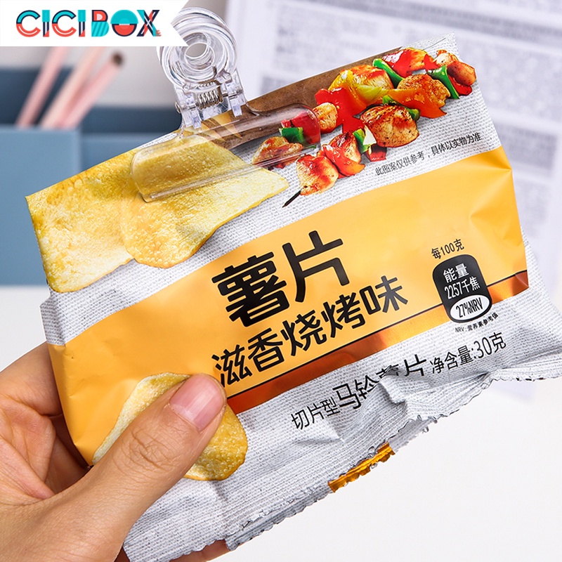 Kẹp trong suốt tiện dụng dùng trong văn phòng, Kẹp giữ hồ sơ dạng nhỏ kiểu Nhật Bản CICIBOX